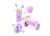 2017 new cute cartoon version of children's tricycle 2-6 year old children tricycle bicycle.