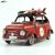 Hand-made old vintage iron model in 1965 fiat model home soft decoration gift sets.