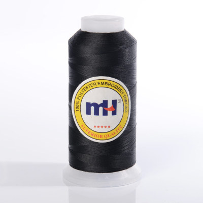 MH 150D 3 100 Polyester Embroidery Thread - Black