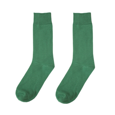 Spring and autumn new cotton socks pure green men socks popular elements male socks foreign trade tail socks wholesale.
