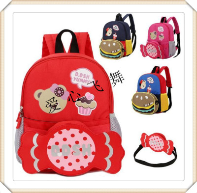 Love dancing children backpack student kindergarten candy pack cartoon can disassemble preschool bag.