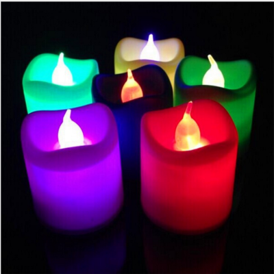 Wave Electric Candle Lamp Colorful LED Electronic Candle Creative Wedding Electronic Candle