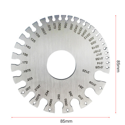 DZT stainless steel standard wire the gauge sample weld inspection ruler thickness ruler wire welding the gauge metric