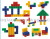 Plastic building blocks for early education puzzle toy children's toy building blocks.