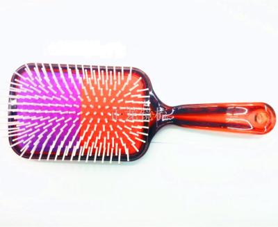 Wholesale new double color leather big board massage top - selling high - end gift hair combs.