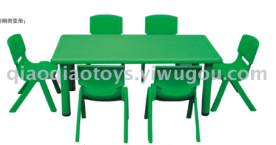 Kindergarten table and chair students plastic table wholesale and tutoring class children learning table.