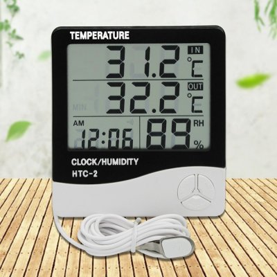 Digital indoor and outdoor humidity thermometer 
