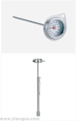 Stainless steel high-grade food thermometer.