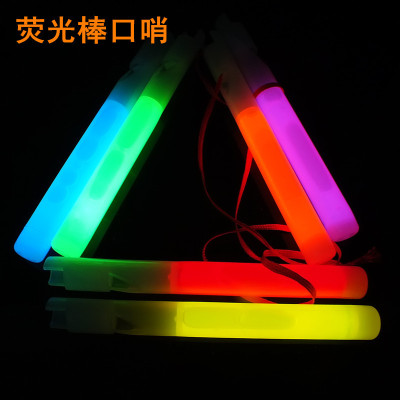Aluminum foil bag with fluorescent rod south whistle fluorescent whistle flutter Christmas Halloween glow toy