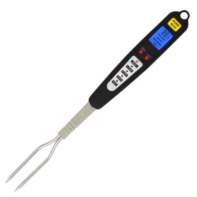 Digital BBQ thermometer fork , LED BBQ MEAT THERMOMETER 
