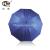 The Vinyl Sun Protection in large Size Classic Business stripe Dual Purpose Triple Blue umbrella