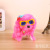 Curly hair, cap, glasses, regressive dogs children's electric toy dogs will be called eyes glow street wholesale