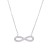 Hot Korean New Unlimited Symbol Diamond-Studded Necklace Plated 18 Look Real Gold/Platinum Necklace