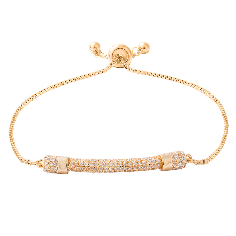 热销新款铜镀真金白金欧美女士时尚手链跨境手链