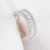 Hot-Selling New Arrival Europe Trend Ms. AAA Zircon Classic Slot Set Wide Cross-Border Copper Ring