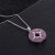New Rose Red Zircon Hollow XINGX Necklace Wish the Royal Hot-Selling Ornament Foreign Trade Supply