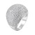 European and American Fashion Cocktail Dome Exaggerated Big Ring Pavé AAA Zircon