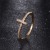 Hot Sale Cross-Border New Arrival Simple Rhinestone Cross Ring Plated 18K Gold/Platinum Ring