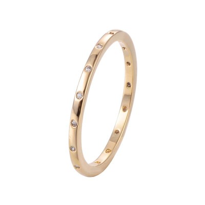 New Winter Fine Simple Gold-Plated Diamond-Studded Ring AliExpress WISH New Products Ornaments Foreign Trade Supply