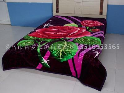 Double thickened blanket winter with double blanket rug.