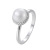 The New Pearl Inlaid Zirconium Copper Ring Wish Hot South Korea Women's Boutique Ornament