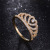 New European and American Style Ring Inlaid Zircon Copper Jewelry Queen Ring Crown Ring