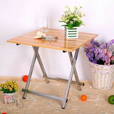 Simple and convenient steel frame folding table, portable table, outdoor folding table