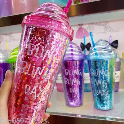 BlingBlingday cup,Sippy cups, double cup,good sell,manufacturers direct sales