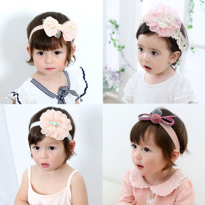 Wholesale Korean version of the new ball bow headband baby baby headband children 's hair ornaments baby headband