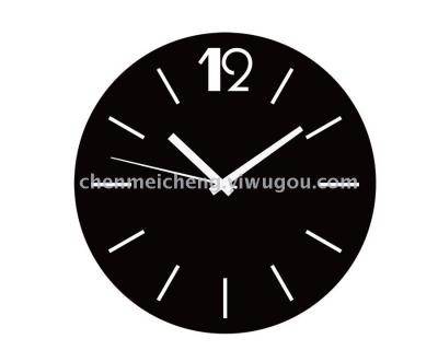 Modern simple silent wall clock creative living room silent wall clock manufacturers direct sales.