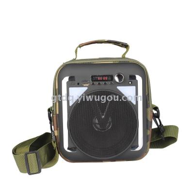 Backpack bluetooth speaker waterproof belt rechargeable treasure.