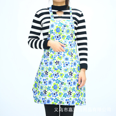Korean Style Women's Canvas Printed Apron Simple and Elegant Women's Canvas Household Apron Custom Logo Wholesale
