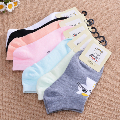 [Independent Packaging] New Women's Cute Kitten Ankle Socks Low Waist Socks Factory Wholesale