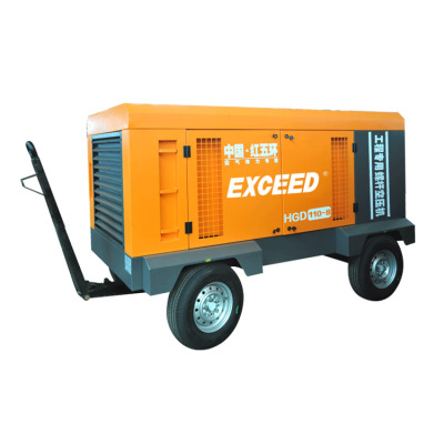 EXCEED 110KW Electric moving Screw Air Compressor