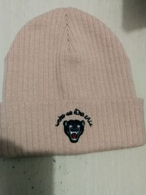 Acrylic Embroidered Knitted Hat