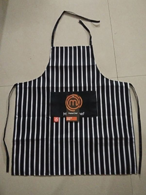Korean Style Simple Striped Apron Home Household Kitchen Apron Waterproof Oil-Proof Sleeveless Apron Factory Spot Direct Sales