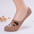 Summer style ladies boat socks cute cartoon invisible socks with silicone.