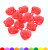 Colorful Transparent Hanging Hole Peach Heart Shape Acrylic Gem Children Play House Game Props Beaded Pendant