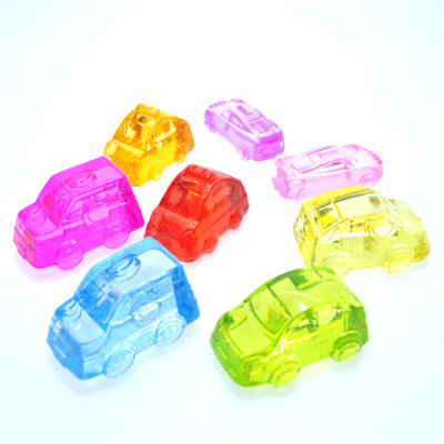 Imitation crystal gem early education reward car set of four pieces play video game city sugar machine reward toys