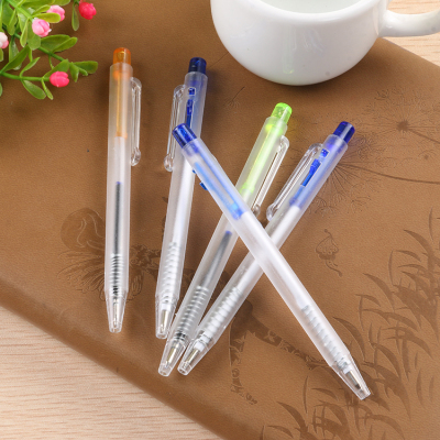 10cm Note Pen Mini Simple Pen Plastic Small Side Jump Pen Frosted Rod