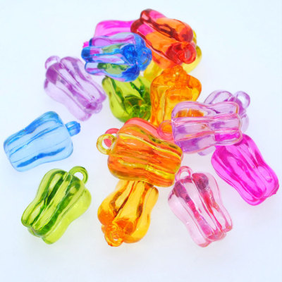 Children's Acrylic Beads Crystal-like Fruit Sweet Pepper Toys Boys and Girls Play House Pirate Treasure Gem Props