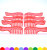Children's Transparent Acrylic Beads Crystal Comb Pendant Boys and Girls DIY Beaded Play House Toys Factory Direct Sales