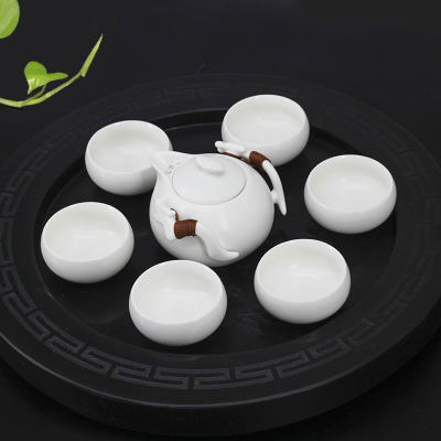 New black and white ceramic kiln in Jingdezhen Kung Fu tea gifts promotional gifts