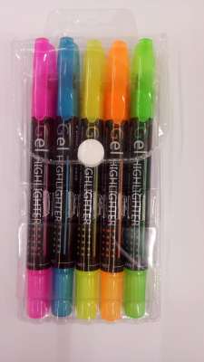 Solid Fluorescent Pen Fluorescent Pen PVC Bag Fluorescent Pen