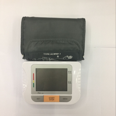 A family sphygmomanometer for the measurement of blood pressure meter in English.