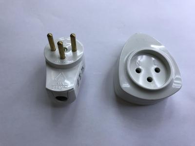 Plug socket a set of wiring plug three feet round insert copper.