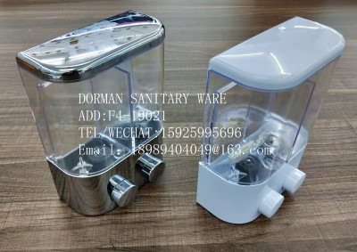 Two - cylinder hotel soap dispenser bathroom soap dispenser press type manual soap dispenser.