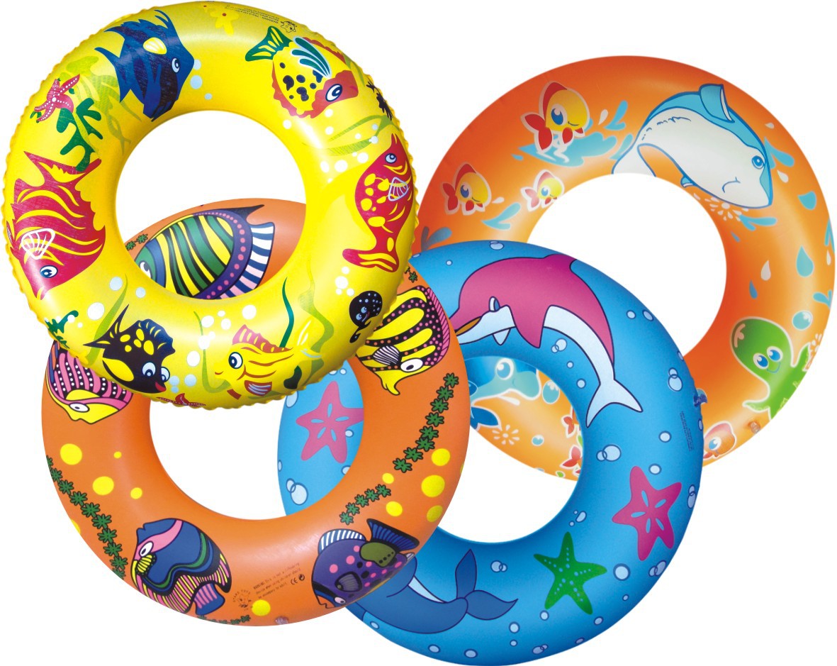 厂家直销游泳圈水上救生圈新款加厚强化不漏气儿童游泳圈