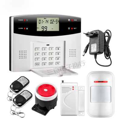 99 Wireless 4 Wired zones GSM PSTN Alarm Security Systems Home Remote Control Burglar Alarm SystemF3-17162