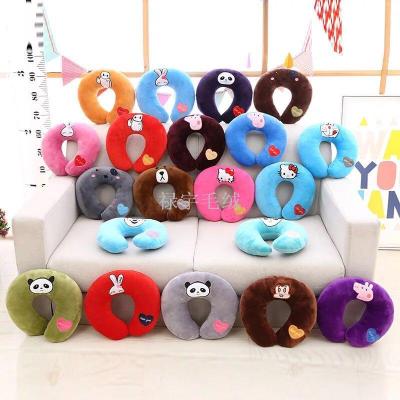 Office nap pillow neck pillow neck pillow travel pillow car airplane headrest cartoon U pillow stuffed toy.